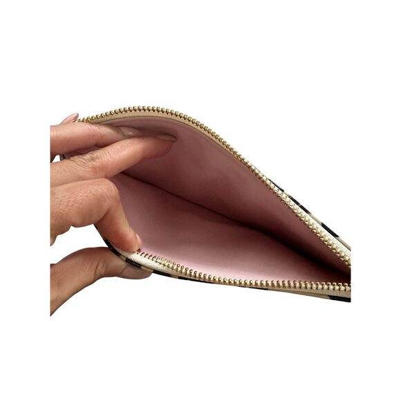 KATE SPADE Animal Print Zip Patent Pouch NEW NWOT - Picture 6 of 6